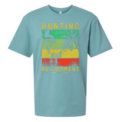 Hunting Is My Retirement Plan Sueded Cloud Jersey T-Shirt