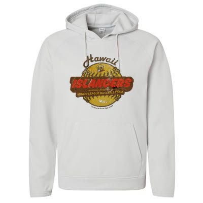 Hawaii Islanders Minor League Baseball Team Distressed Performance Fleece Hoodie