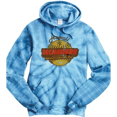 Hawaii Islanders Minor League Baseball Team Distressed Tie Dye Hoodie