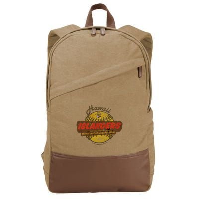Hawaii Islanders Minor League Baseball Team Distressed Cotton Canvas Backpack