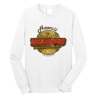 Hawaii Islanders Minor League Baseball Team Distressed Long Sleeve Shirt