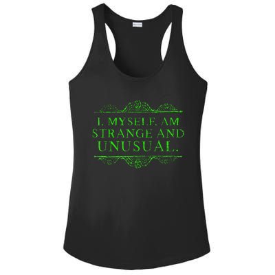 Halloween I Myself Am Strange And Unusual Ladies PosiCharge Competitor Racerback Tank