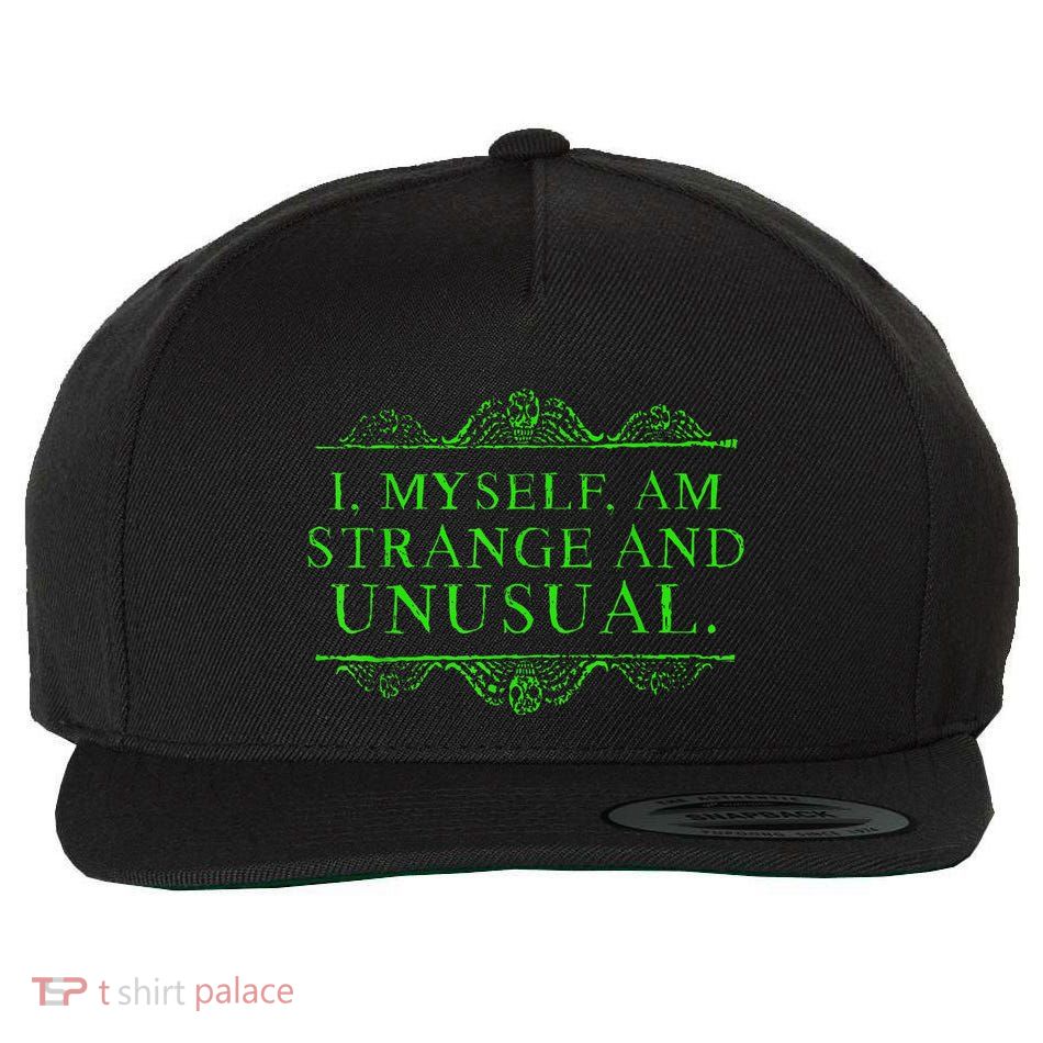 Halloween I Myself Am Strange And Unusual Wool Snapback Cap