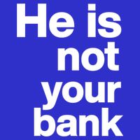 He Is Not Your Bank Quote Apron