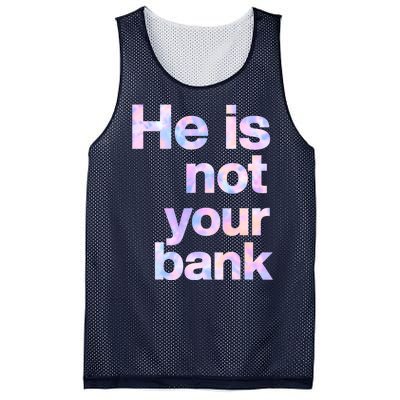 He Is Not Your Bank Quote Mesh Reversible Basketball Jersey Tank