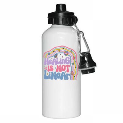 Healing Is Not Linear Mental Health Awareness Month Aluminum Water Bottle