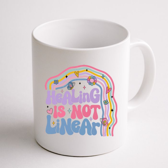 Healing Is Not Linear Mental Health Awareness Month Coffee Mug