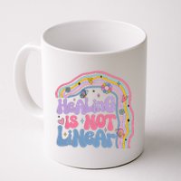 Healing Is Not Linear Mental Health Awareness Month Coffee Mug