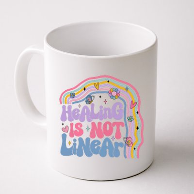 Healing Is Not Linear Mental Health Awareness Month Coffee Mug