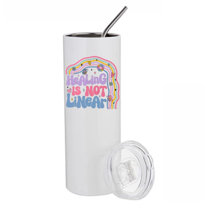 Healing Is Not Linear Mental Health Awareness Month Stainless Steel Tumbler