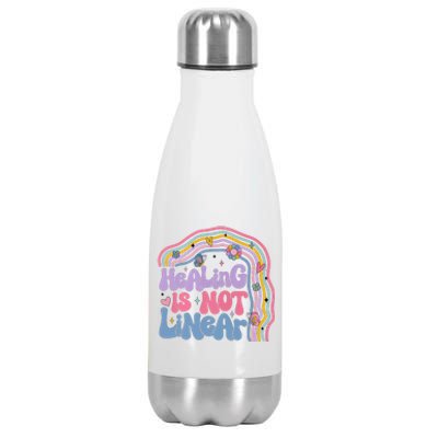 Healing Is Not Linear Mental Health Awareness Month Stainless Steel Insulated Water Bottle