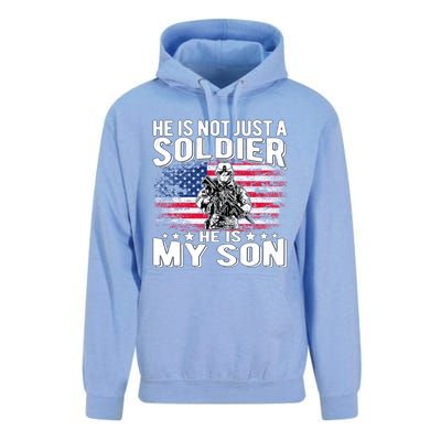 He Is Not Just A Soldier He Is My Son Proud Military Mom Dad Gift Unisex Surf Hoodie