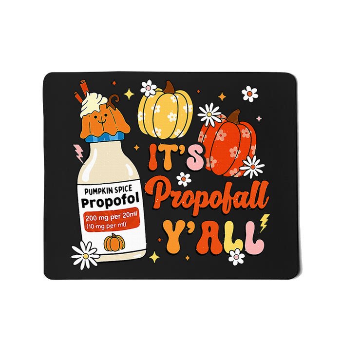 Halloween Icu Nurse Its Propofall YAll Crna Icu Fall Autumn Mousepad