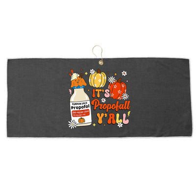 Halloween Icu Nurse Its Propofall YAll Crna Icu Fall Autumn Large Microfiber Waffle Golf Towel