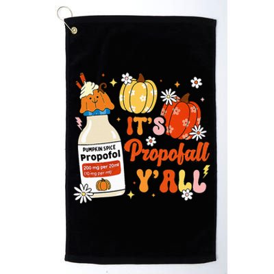 Halloween Icu Nurse Its Propofall YAll Crna Icu Fall Autumn Platinum Collection Golf Towel