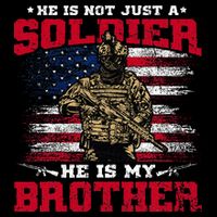 He Is Not Just A Soldier He Is My Brother Proud Army Family Impact Tech Backpack