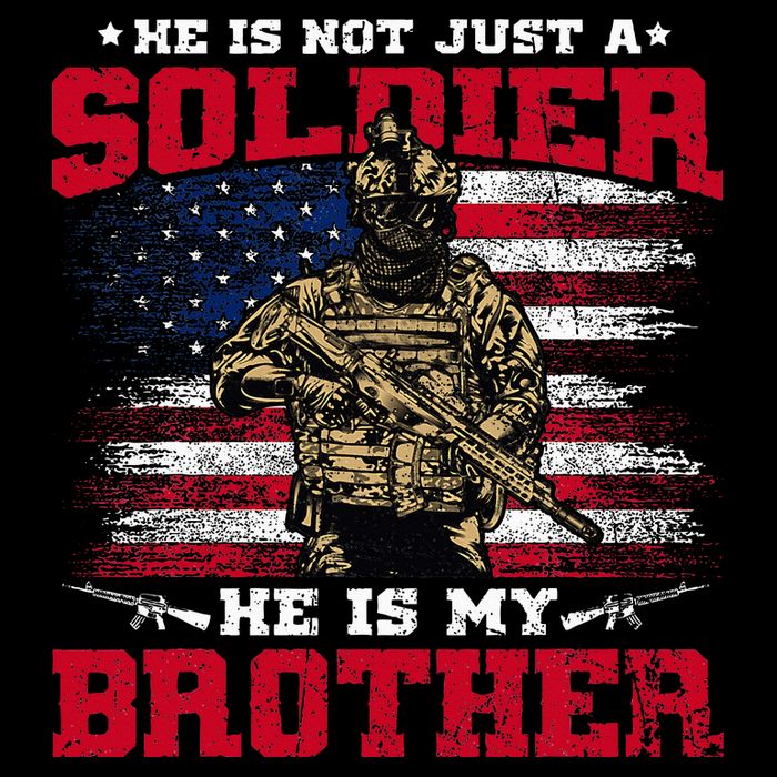 He Is Not Just A Soldier He Is My Brother Proud Army Family Impact Tech Backpack