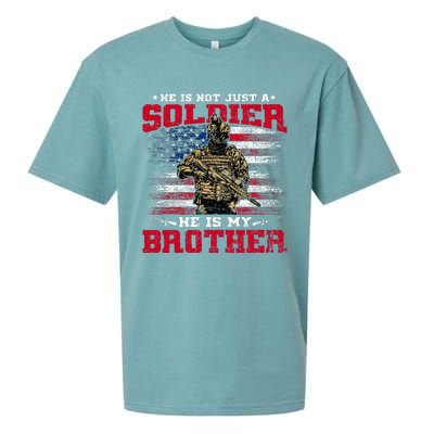 He Is Not Just A Soldier He Is My Brother Proud Army Family Sueded Cloud Jersey T-Shirt