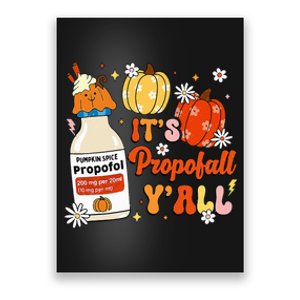 Halloween Icu Nurse Its Propofall YAll Crna Icu Fall Autumn Poster