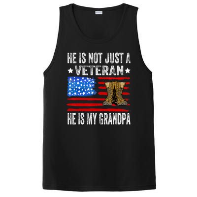 He Is Not Just A Veteran He Is My Grandpa PosiCharge Competitor Tank