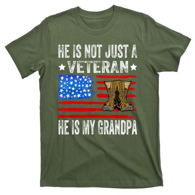 He Is Not Just A Veteran He Is My Grandpa T-Shirt