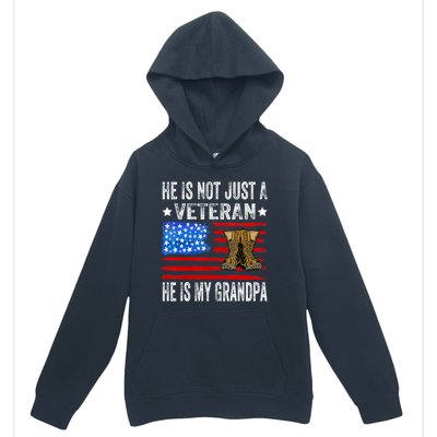 He Is Not Just A Veteran He Is My Grandpa Urban Pullover Hoodie