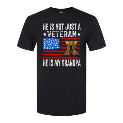 He Is Not Just A Veteran He Is My Grandpa Softstyle CVC T-Shirt