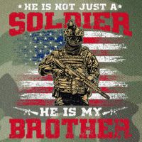 He Is Not Just A Soldier He Is My Brother Proud Army Family Legacy Tie Dye Trucker Hat