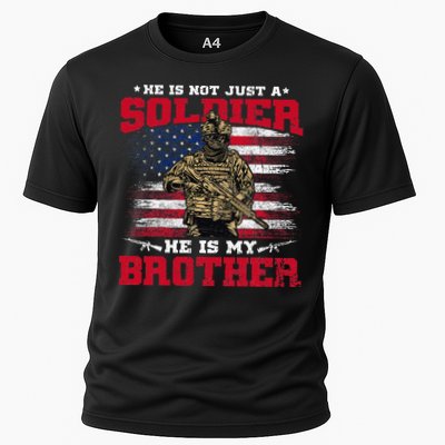 He Is Not Just A Soldier He Is My Brother Proud Army Family Performance Shirt
