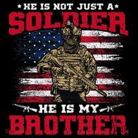 He Is Not Just A Soldier He Is My Brother Proud Army Family Tall T-Shirt