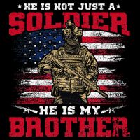 He Is Not Just A Soldier He Is My Brother Proud Army Family Impact Tech Backpack