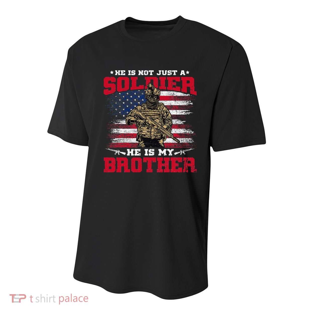 He Is Not Just A Soldier He Is My Brother Proud Army Family Youth Performance Sprint T-Shirt