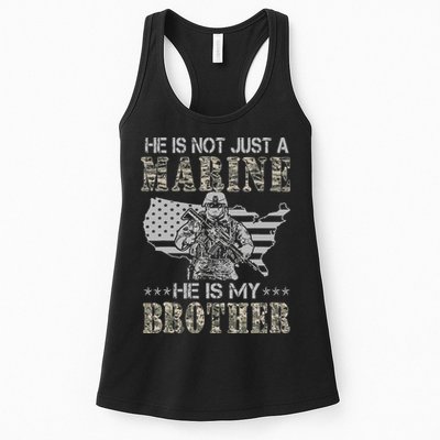 He Is Not Just Marine He Is My Brother Sisters Brothers Womens Tank Top