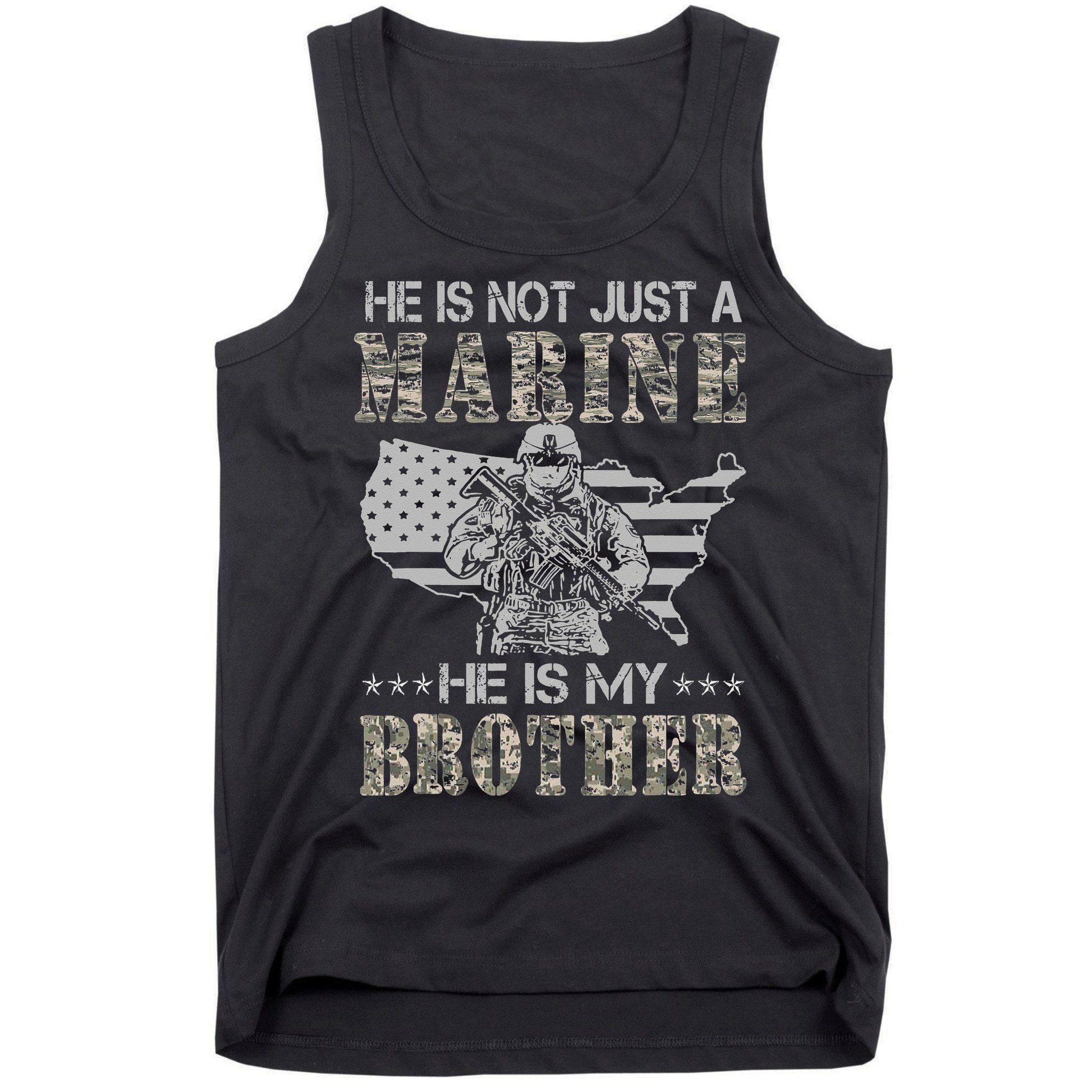 He Is Not Just Marine He Is My Brother Sisters Brothers Tank Top