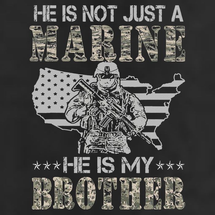 He Is Not Just Marine He Is My Brother Sisters Brothers Golf Towel