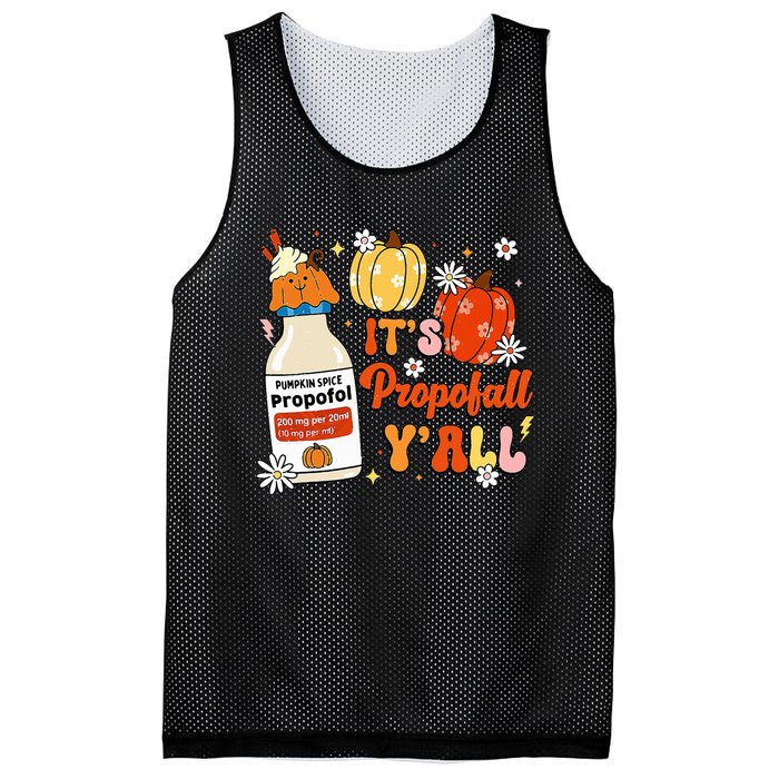 Halloween Icu Nurse Its Propofall YAll Crna Icu Fall Autumn Mesh Reversible Basketball Jersey Tank