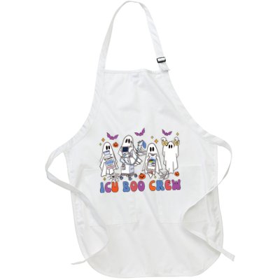 Halloween Icu Nurse Retro Icu Boo Crew Boo Ghosts Apron