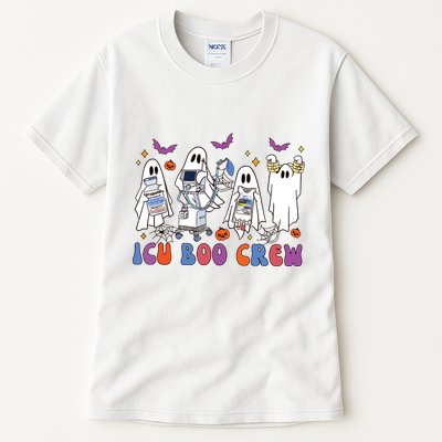 Halloween Icu Nurse Retro Icu Boo Crew Boo Ghosts Tall T-Shirt