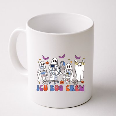 Halloween Icu Nurse Retro Icu Boo Crew Boo Ghosts Mug