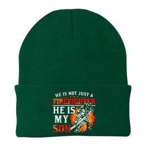 He Is Not Just A Firefighter He Is My Son FiremanS Mom Knit Cap Winter Beanie