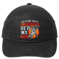 He Is Not Just A Firefighter He Is My Son FiremanS Mom 7-Panel Snapback Hat