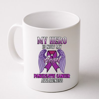 Hero Is Now My Angel Pancreatic Cancer Awareness Month Cute Gift Coffee Mug