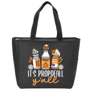 Halloween Icu Nurse Its Propofall YAll Crna Icu Fall Autumn Zip Tote Bag