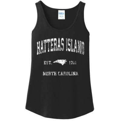 Hatteras Island North Carolina Nc Vintage Athletic Ladies Essential Tank