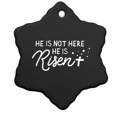 He Is Not Here He Is Risen Easter Jesus Ceramic Star Ornament