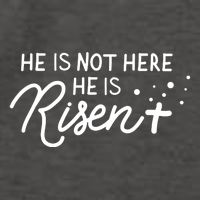 He Is Not Here He Is Risen Easter Jesus Vector Backpack