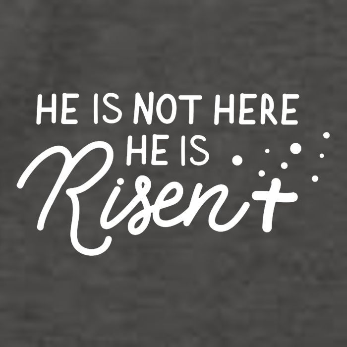 He Is Not Here He Is Risen Easter Jesus Vector Backpack