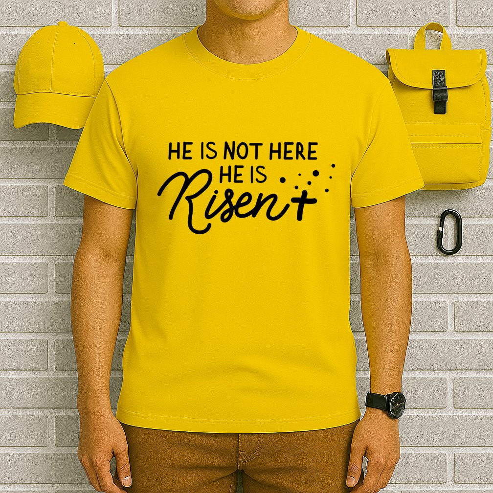 He Is Not Here He Is Risen Easter Jesus T-Shirt