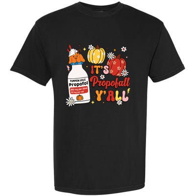 Halloween Icu Nurse Its Propofall Yall Crna Icu Fall Autumn Garment-Dyed Heavyweight T-Shirt