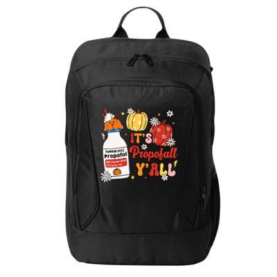 Halloween Icu Nurse Its Propofall Yall Crna Icu Fall Autumn City Backpack